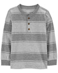 Playera A Rayas Cuello Henley Carter's