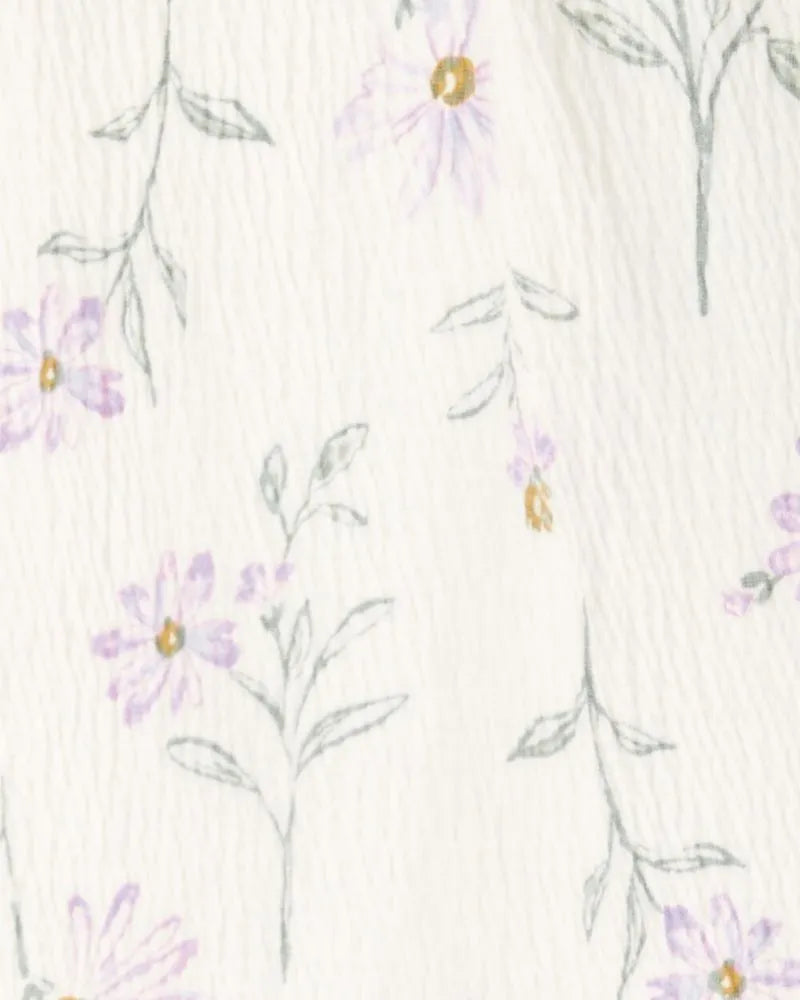 Vestido De Gasa Diseño Floral Carter's