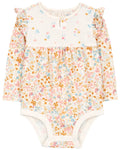 Pañalero De Punto Manga Larga Estampado Floral Oshkosh B'Gosh