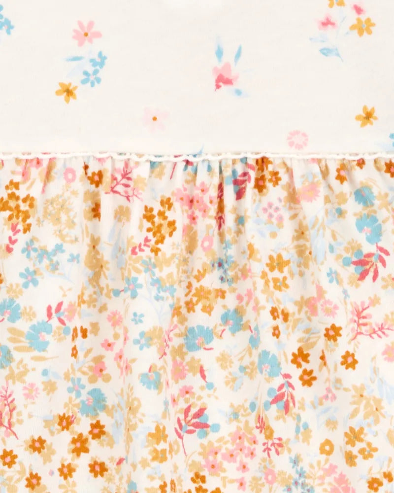 Pañalero De Punto Manga Larga Estampado Floral Oshkosh B'Gosh