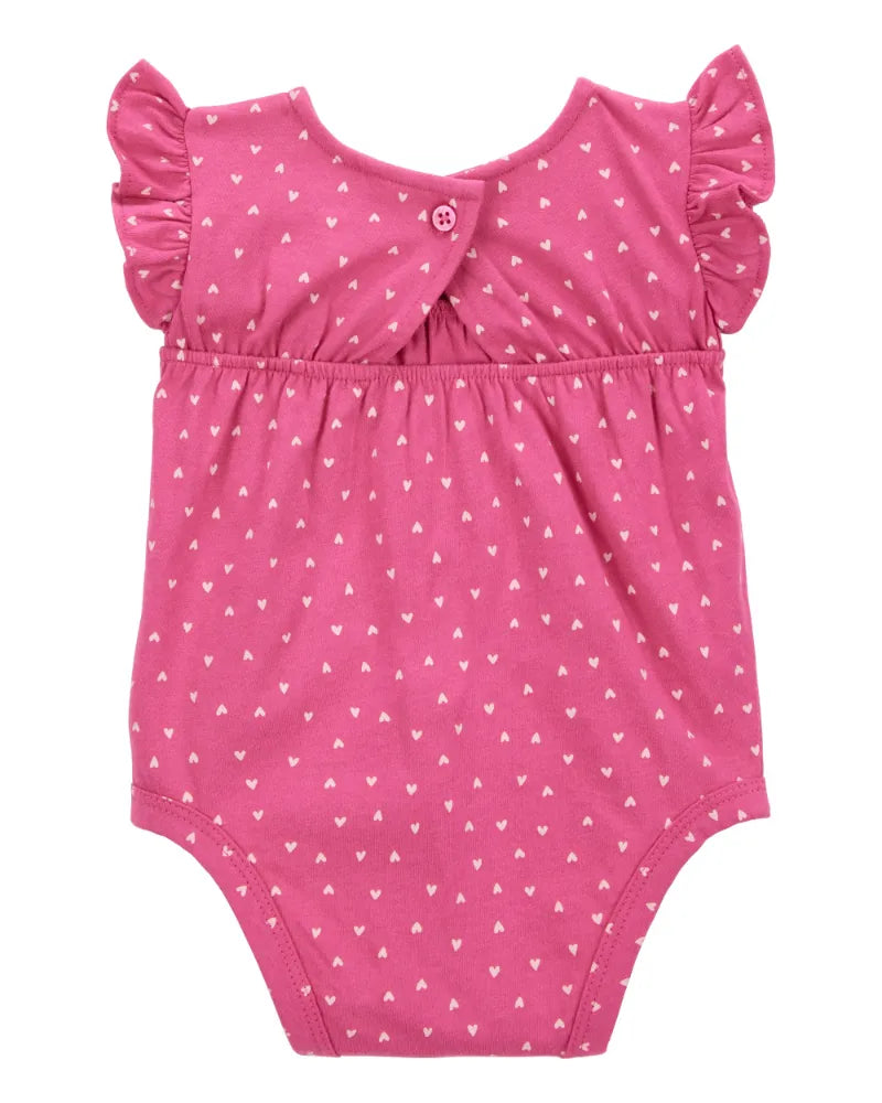 Conjunto De 2 Piezas De Pañalero Y Pantalones De Corazones Carter's