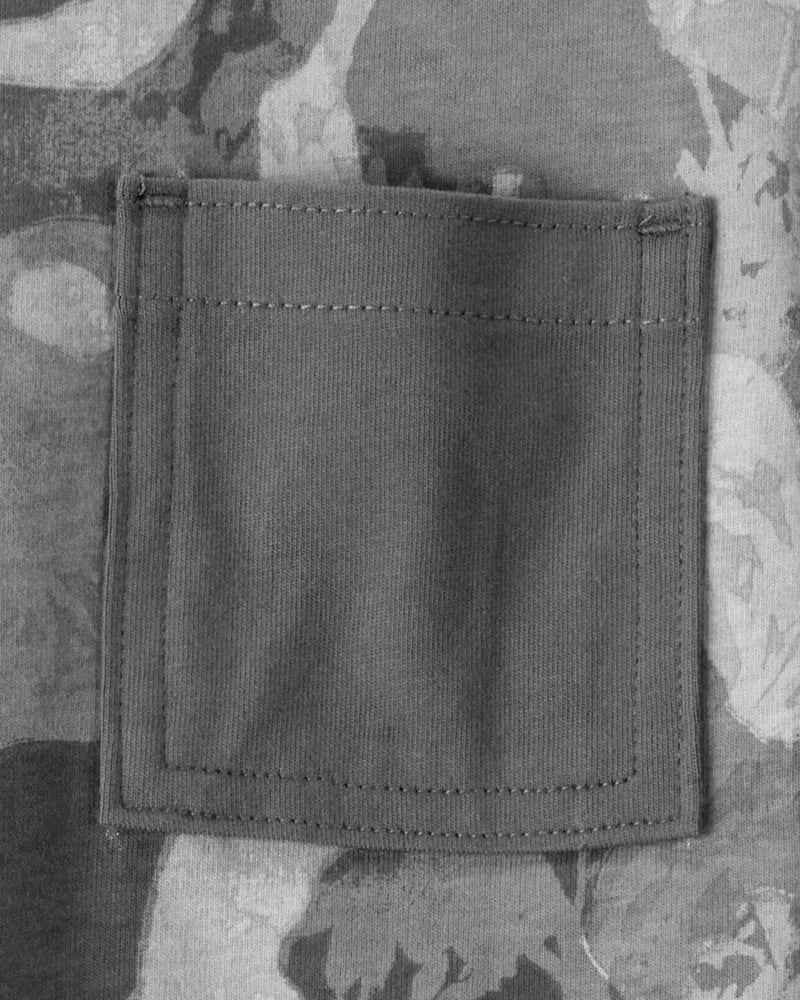 Playera Manga Corta De Algodón Con Bolsillo Camuflaje Oshkosh B'Gosh