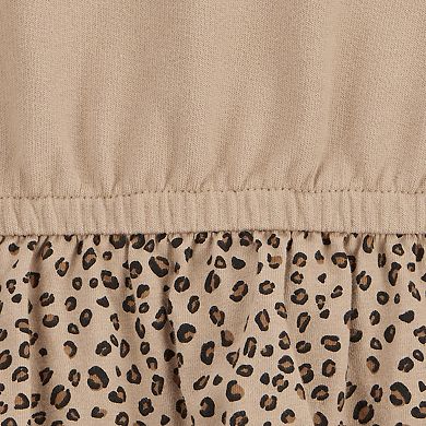 Vestido Con Volantes En Las Mangas Estampado De Leopardo Carter's