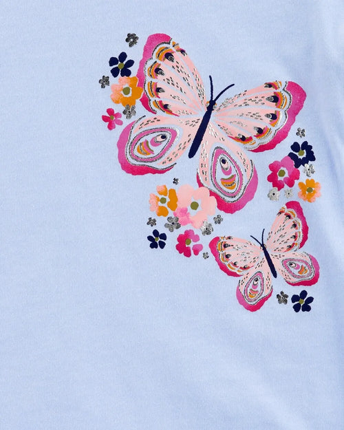 Blusa Con Volantes Y Mariposa Carter's