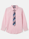 Camisa IZOD rosa con corbata